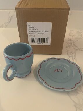Damson Madder Stoneware Espresso Cup & Saucer
